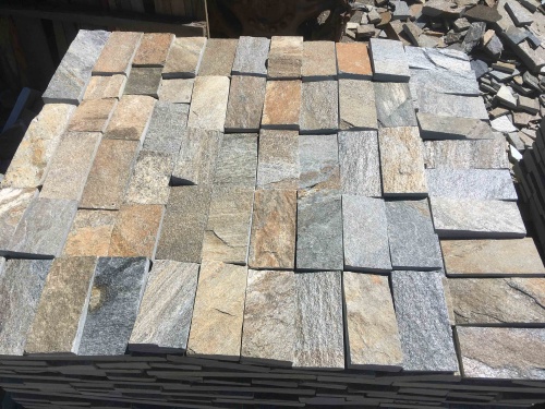 Плитка пилёная златолит Уральский для цоколя, отмостки купить в Твери