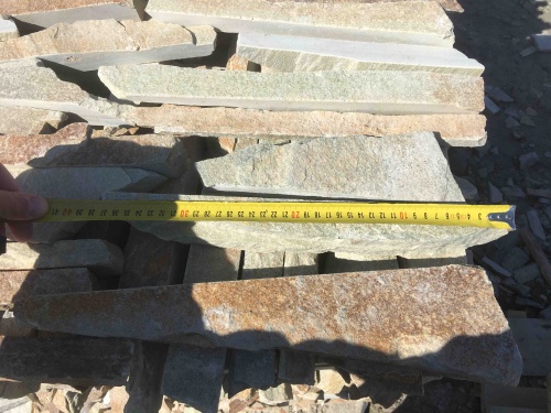 Горбушка златолит золотистый для облицовки купить в Твери