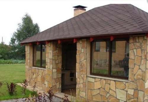 Плитняк златолит жёлтый для фасада 1,5-3 см купить в Твери