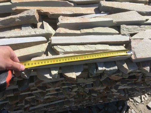 Горбушка златолит золотистый для облицовки купить в Твери