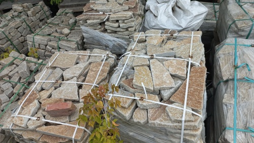 Гранитный плитняк галтованный для парковки купить в Твери