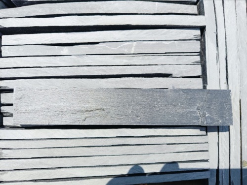 Плитка чёрная из натурального камня фасадная 30 см * 5 см, толщина 7 мм -30 мм купить в Твери